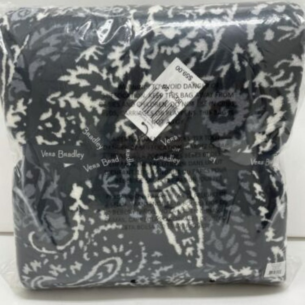 Vera Bradley Throw Blanket in Paisley Noir